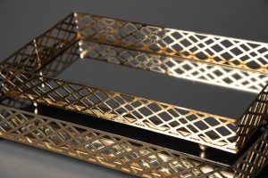 Fuente - bandeja Madrid gold set x2