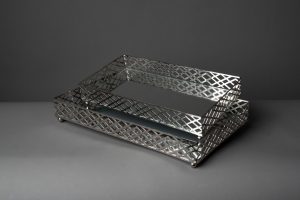 Fuente - bandeja Madrid silver set x2