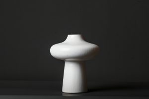 Florero Aria Alto Blanco